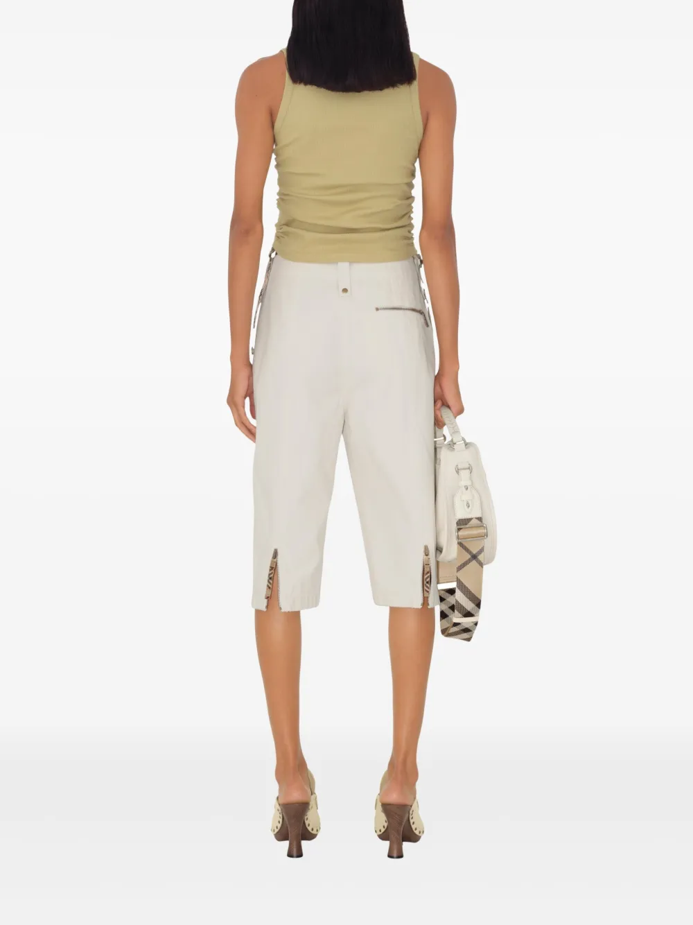 Burberry Geruite tanktop Beige