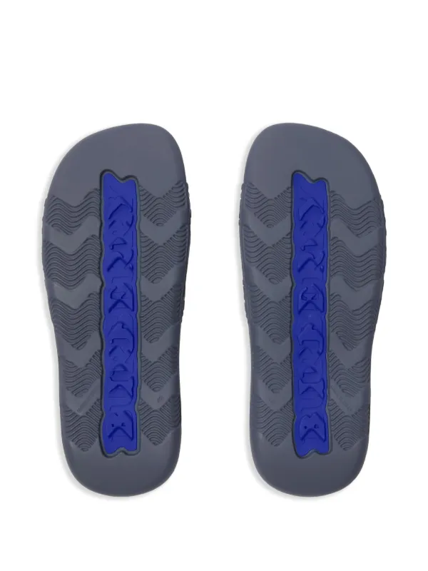 Burberry check-embossed Slides | Grey | FARFETCH