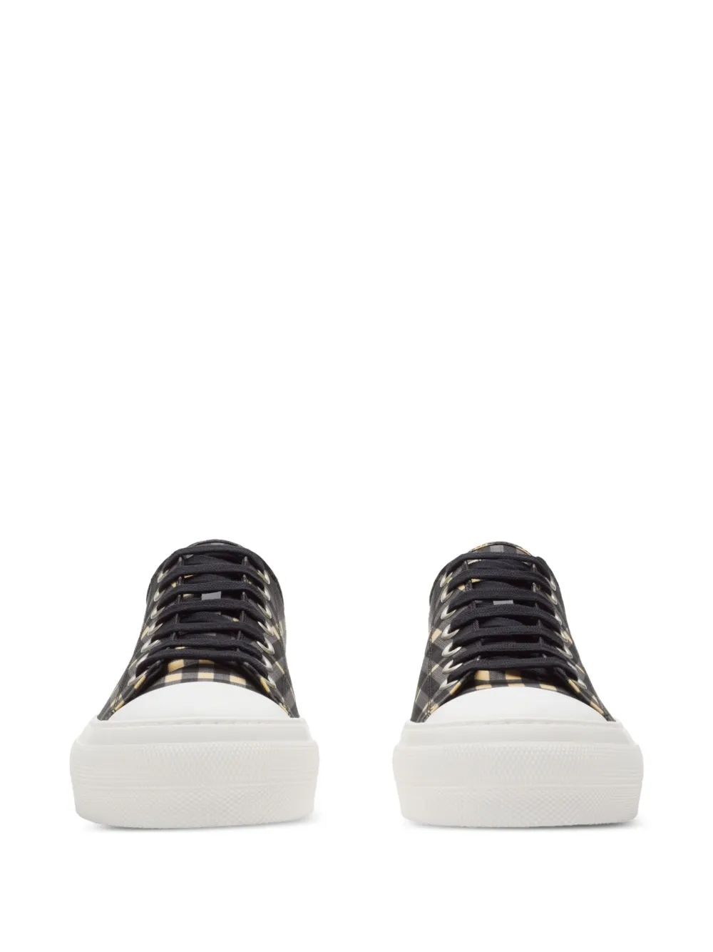 Burberry Geruite sneakers Zwart