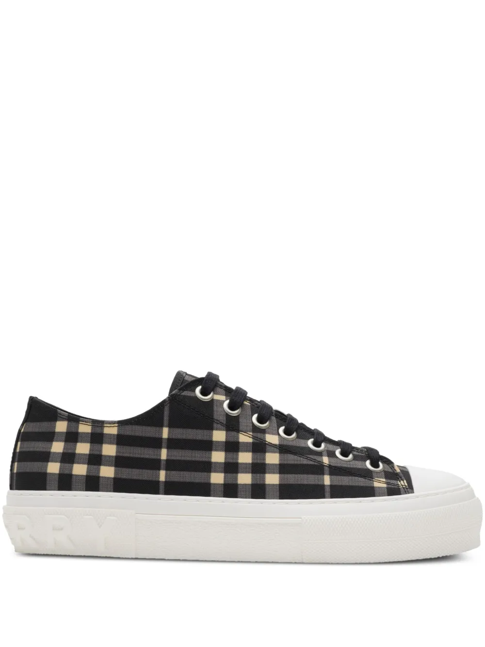 Burberry Geruite sneakers Zwart