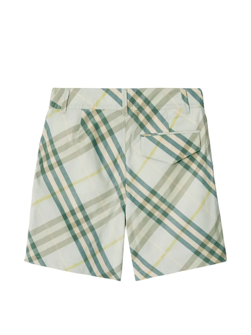 Burberry Kids checked cotton shorts - Wit