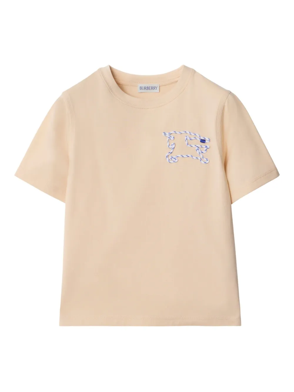 Burberry Kids EKD katoenen T-shirt Beige