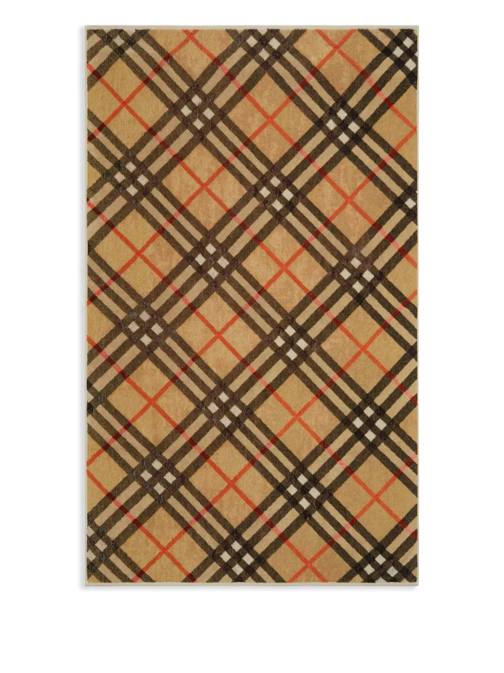 Burberry checked cotton towel | Neutrals | Image 1
