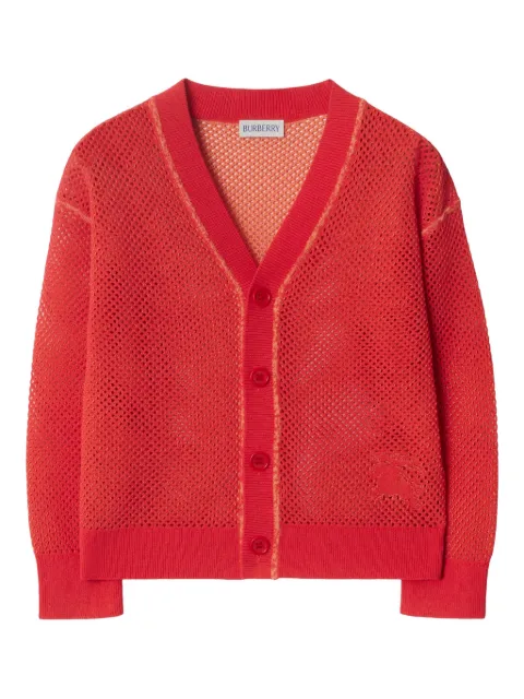 Burberry Kids mesh cardigan