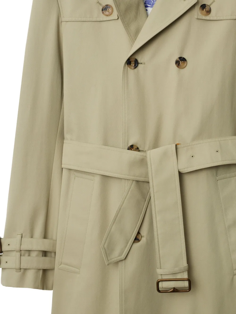 Burberry Trenchcoat met verborgen sluiting Beige