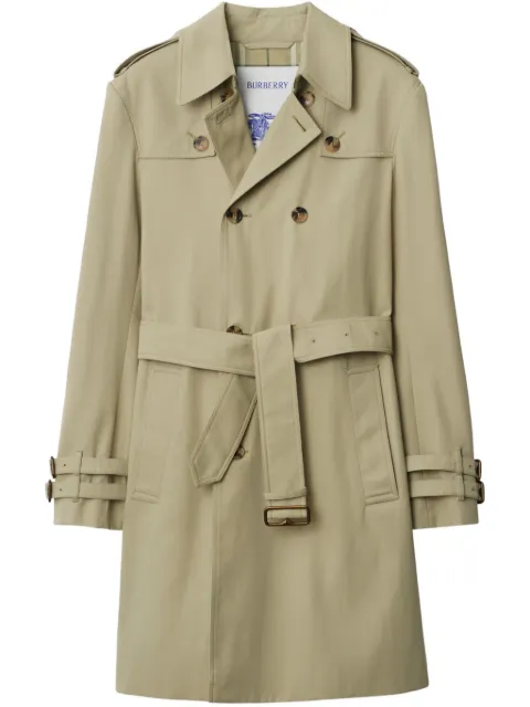 Burberry gabardina con diseño midi