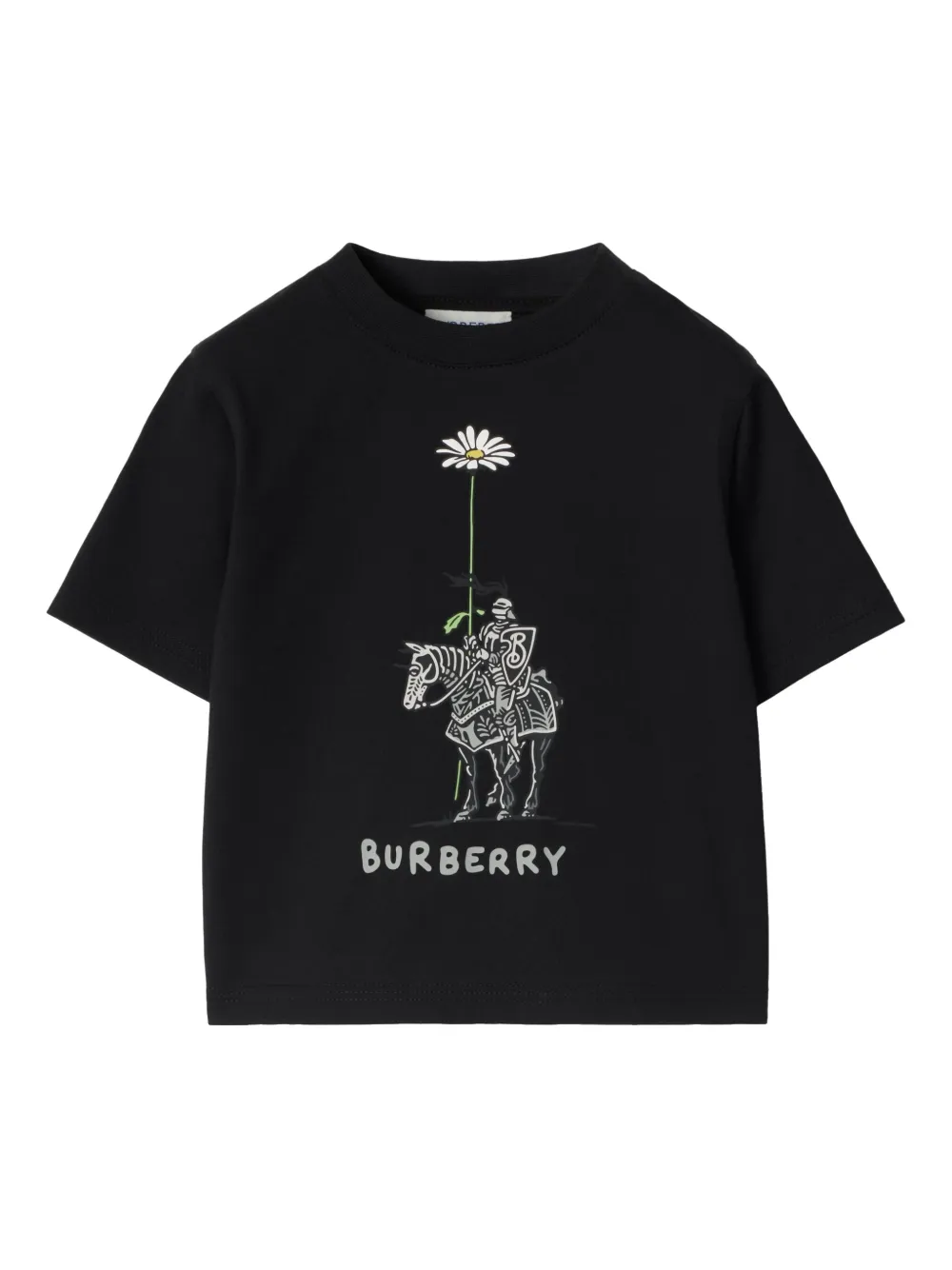 Burberry Kids T-shirt met print Zwart