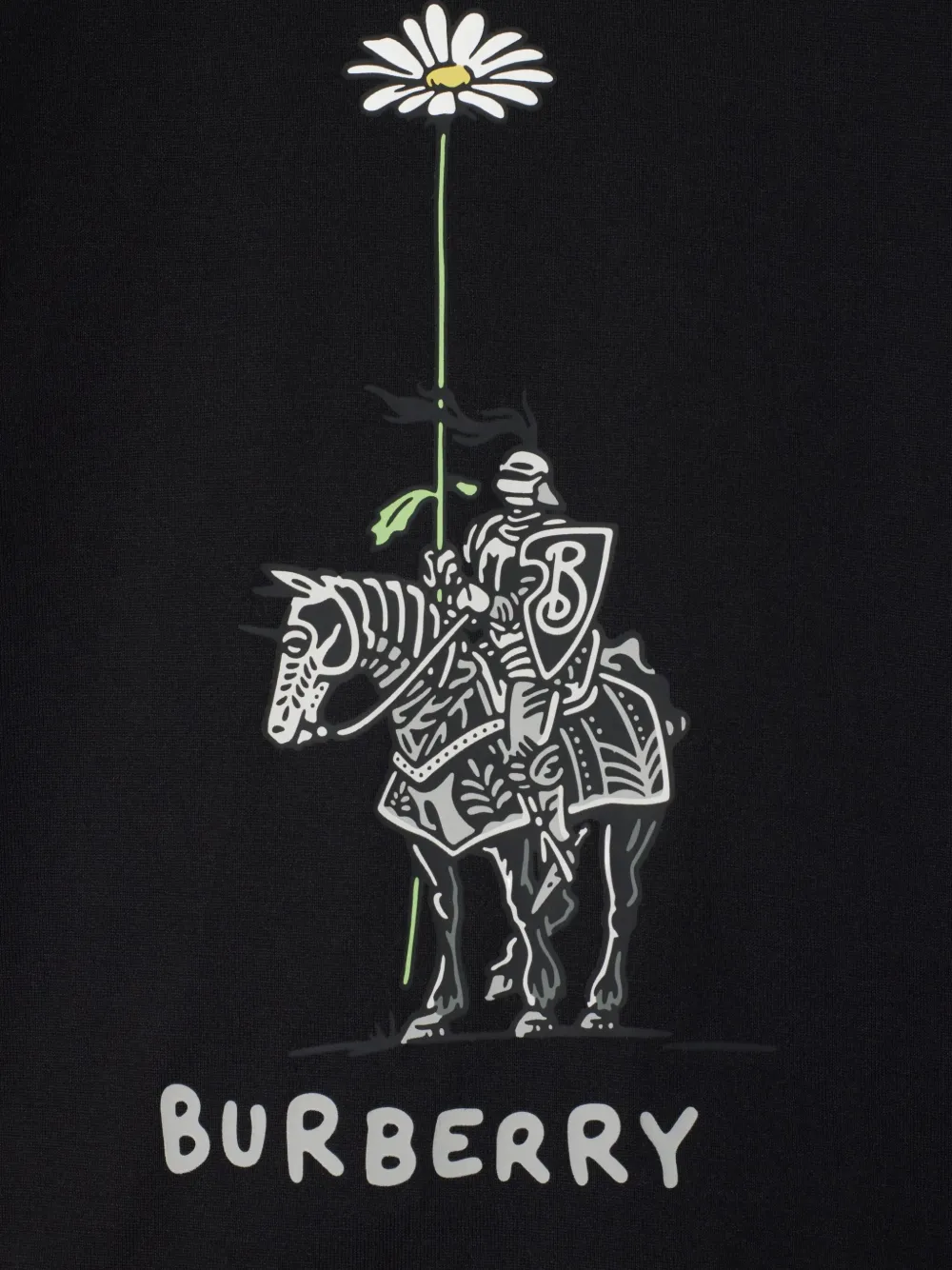 Burberry Kids T-shirt met print Zwart