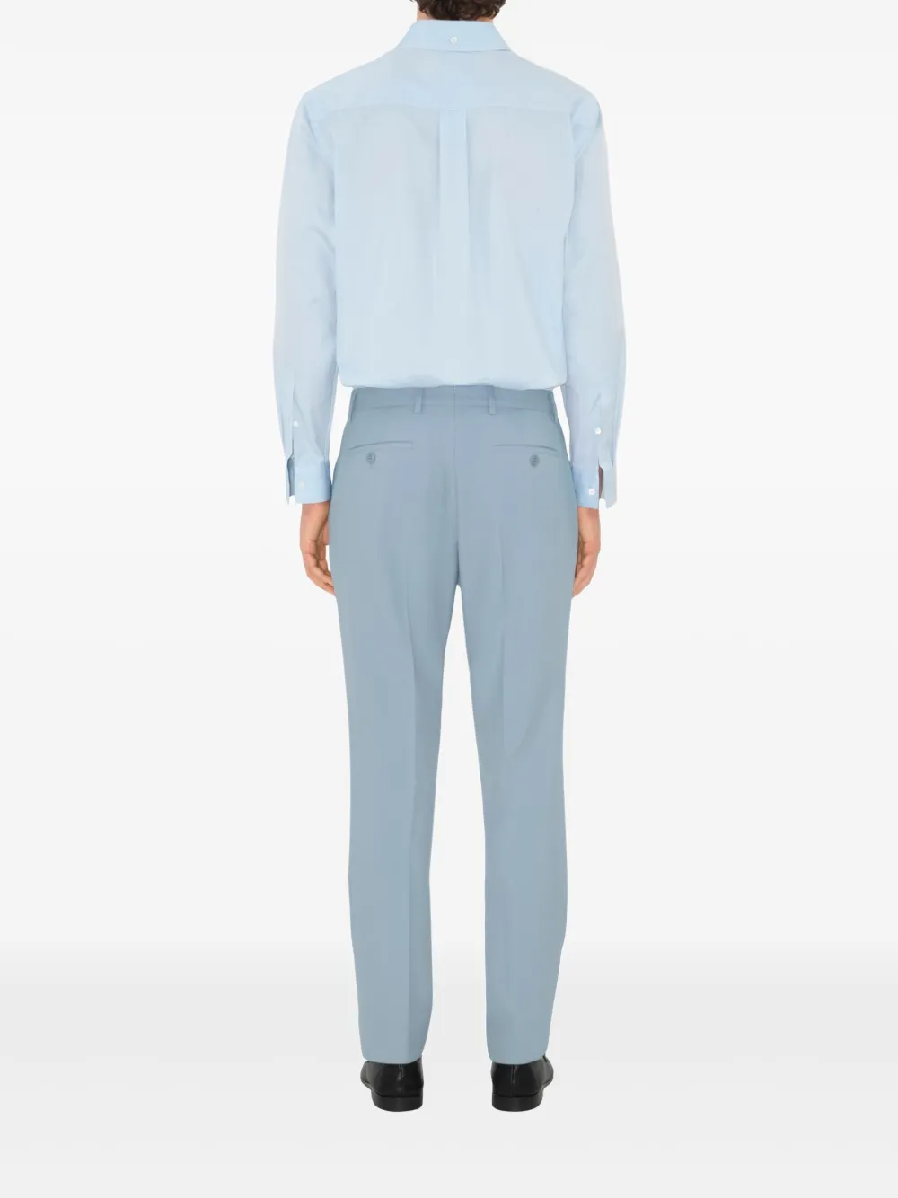 Burberry Wollen pantalon Blauw