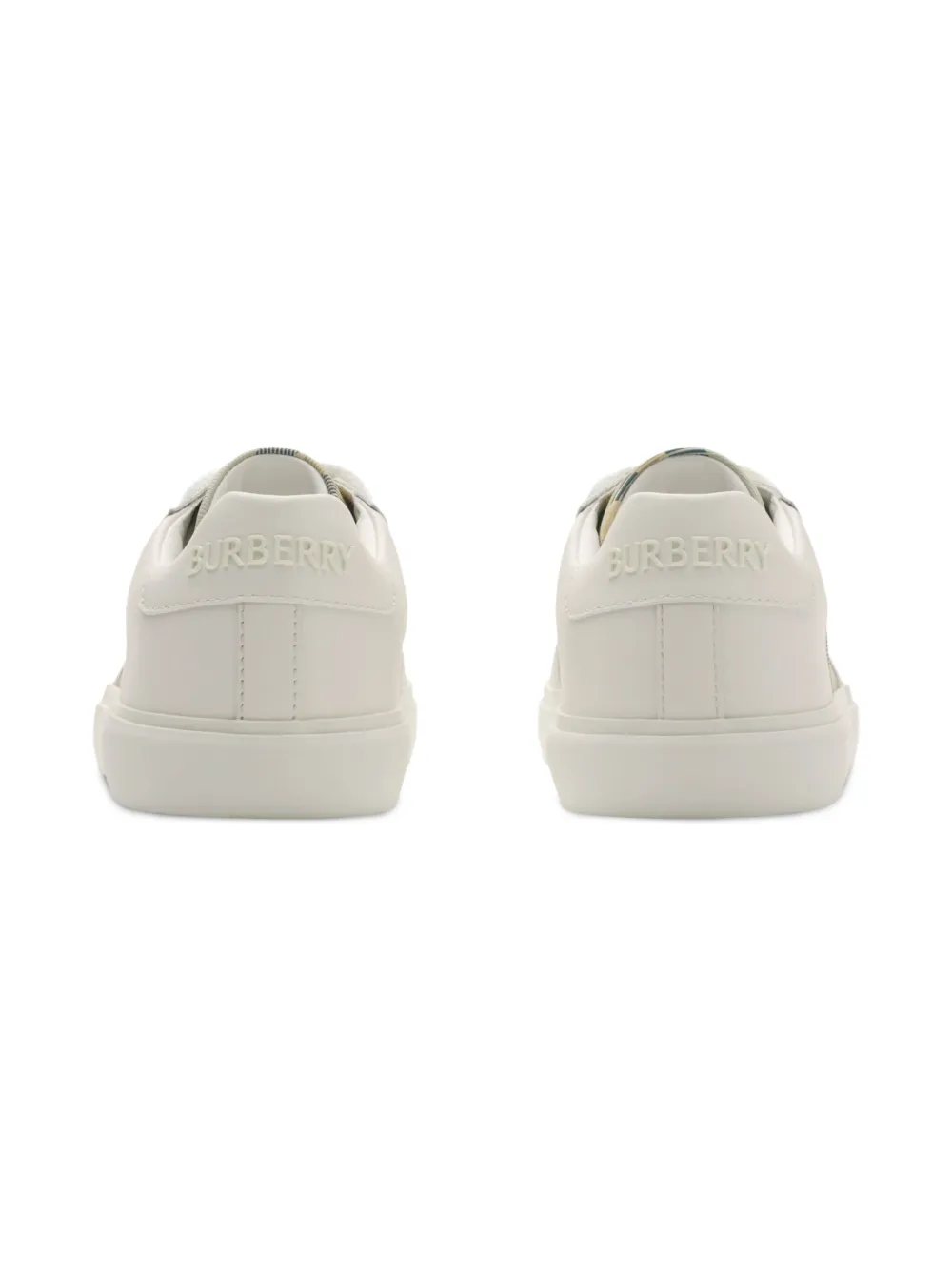 Burberry Kids Geruite sneakers Wit