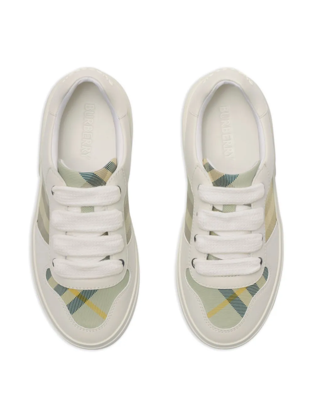 Burberry Kids Geruite sneakers Wit