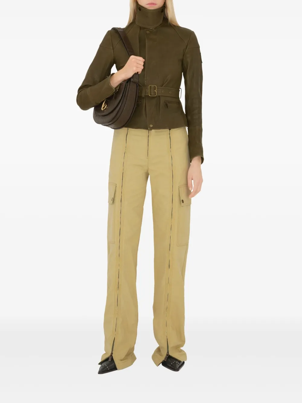 Burberry Zip straight-leg trousers - Beige