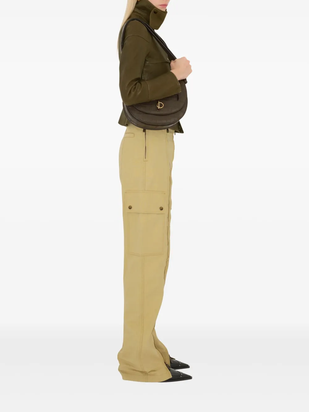 Burberry Zip straight broek Beige