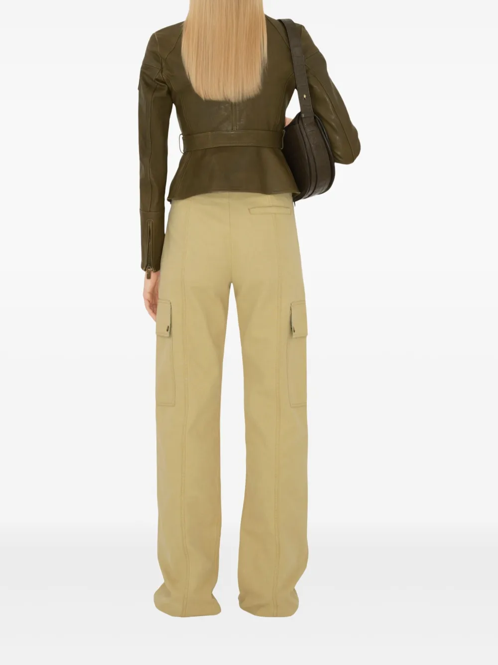 Burberry Zip straight broek Beige