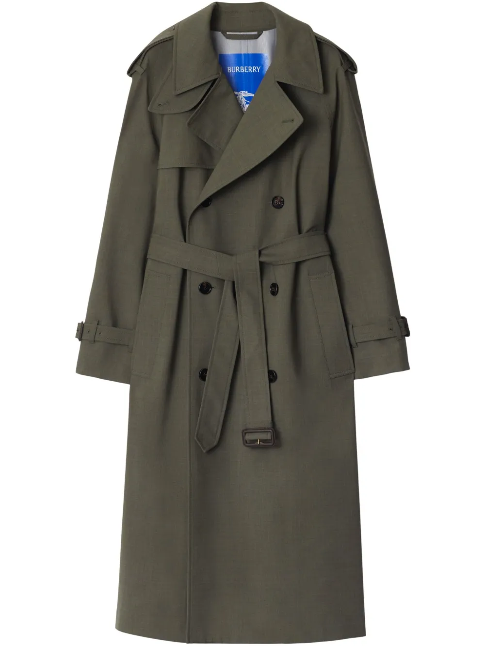 Burberry Long Wool Trench Coat