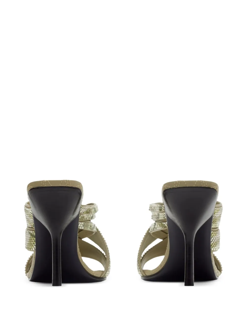 Burberry 90mm checked sandals Neutrals