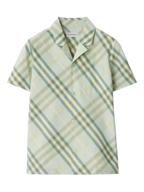 Burberry Kids check pattern shirt 