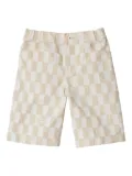 Burberry Kids checkerboard shorts - Neutrals