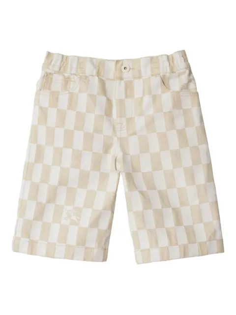 Burberry Kids checkerboard shorts