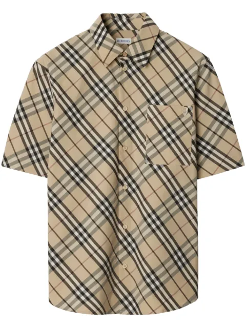 Burberry checked cotton shirt