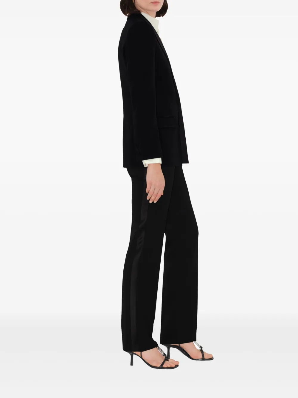 Burberry Wollen blazer Zwart