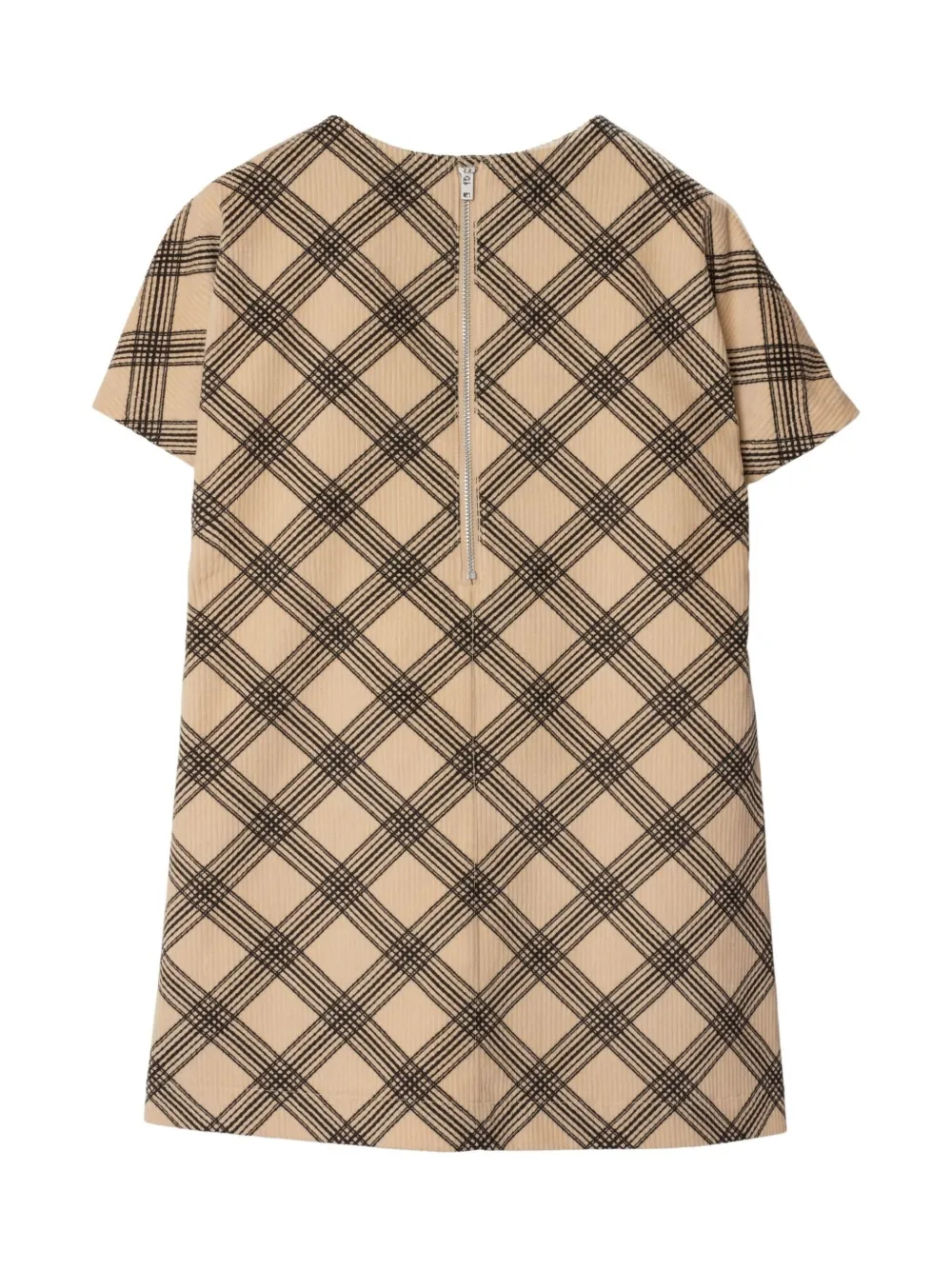 Burberry Kids checked corduroy dress - Beige