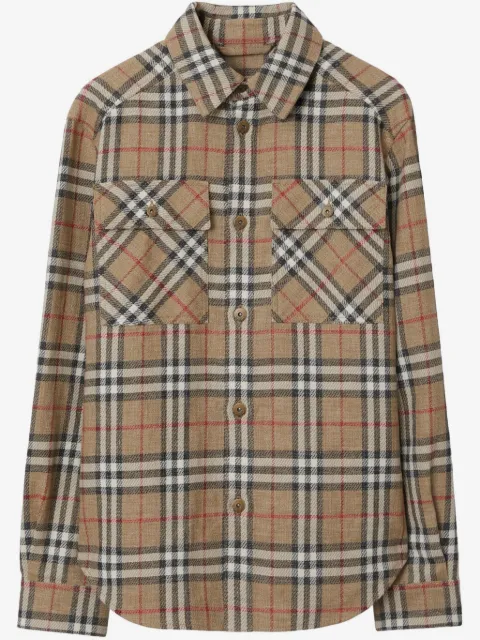 Burberry checked shirt