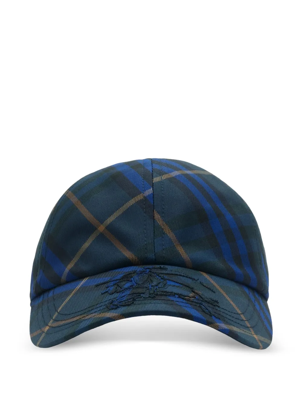 Burberry checked EKD baseball cap | Blue | Image 1