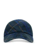 Burberry checked EKD baseball cap - Blue