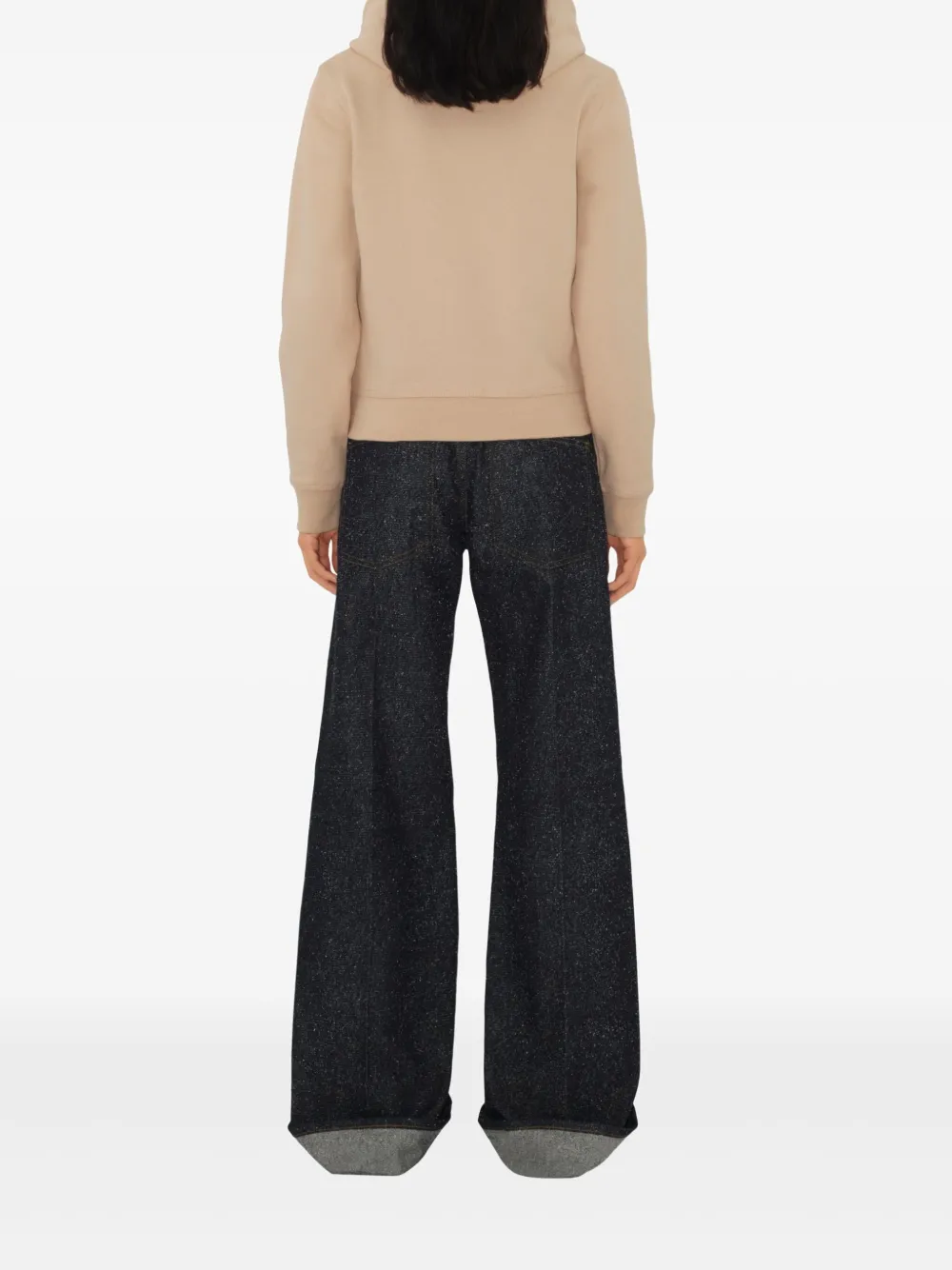 Burberry Katoenen geruite hoodie Beige