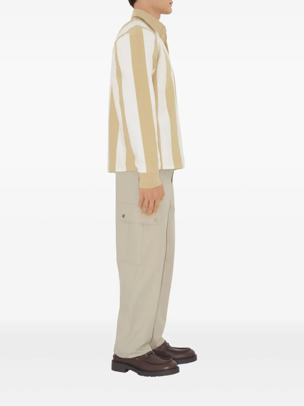 Burberry Gestreept poloshirt Beige