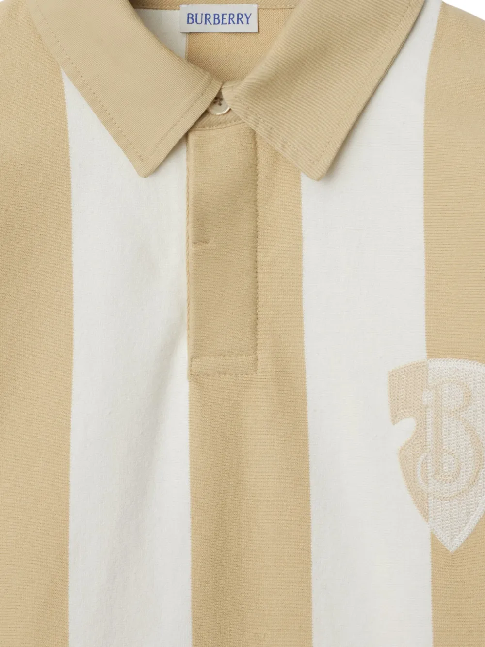 Burberry Gestreept poloshirt Beige