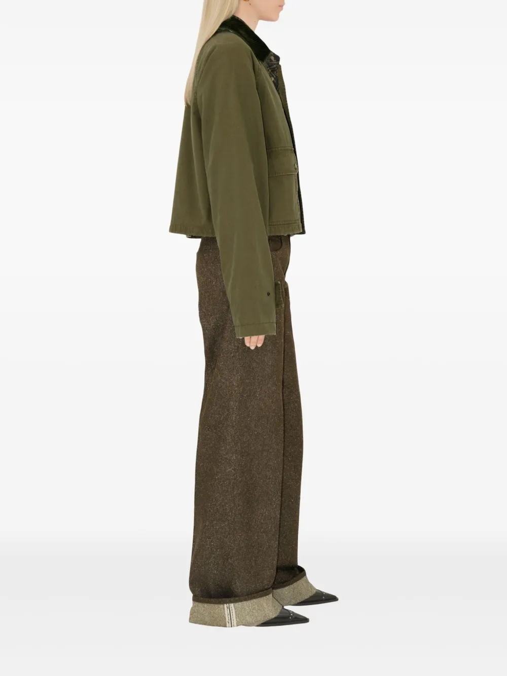 Burberry Katoenen jack Groen