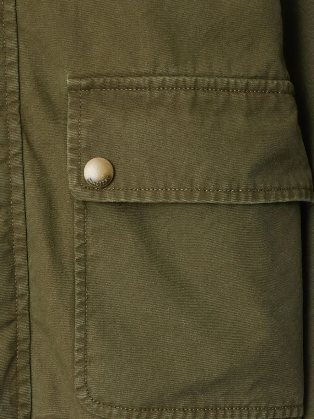 Burberry Katoenen jack Groen