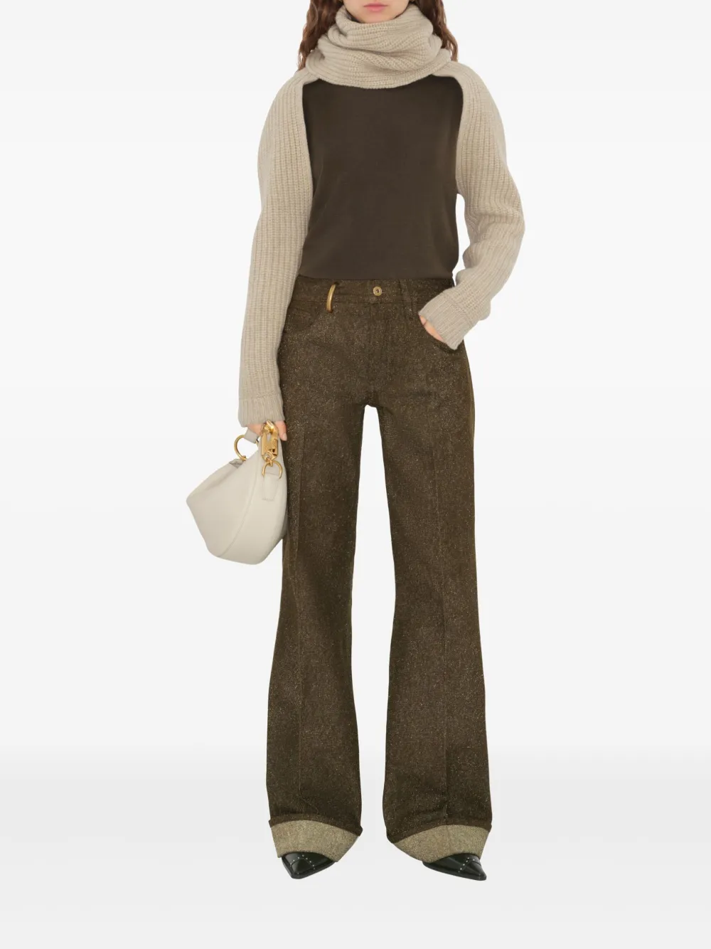 Burberry Geribbelde sjaal Beige
