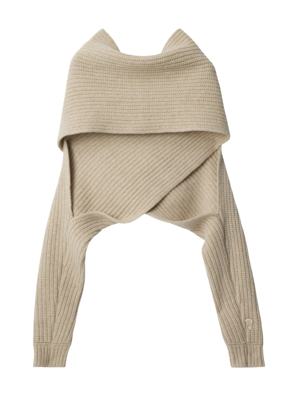 Burberry Geribbelde sjaal Beige