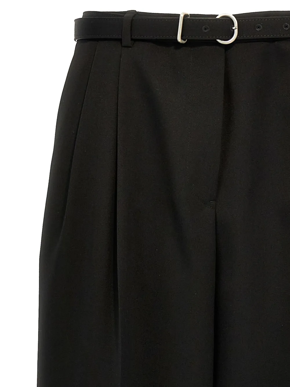 Jil Sander Wollen broek Zwart