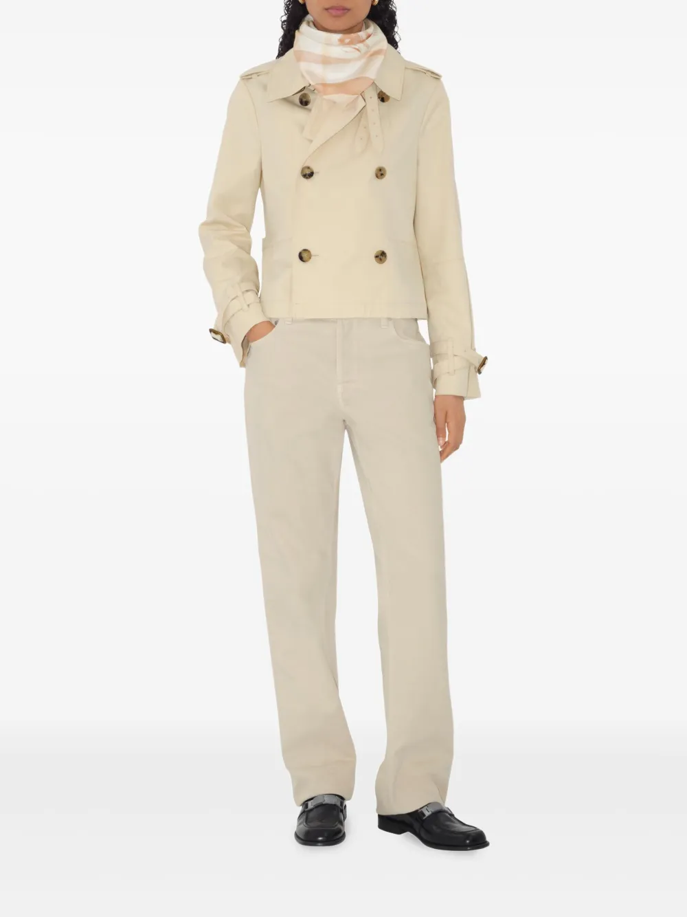 Burberry Geruite sjaal Beige