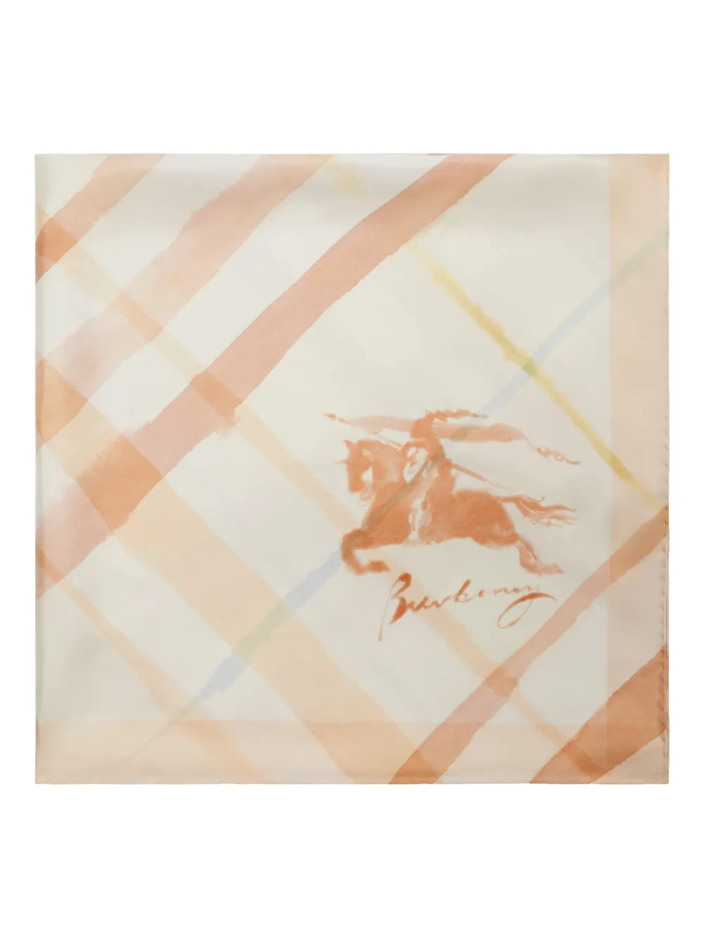 Burberry Echarpe xadrez com efeito de aquarela | Homem | Image 2