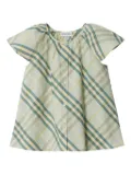 Burberry Kids checkered cotton blouse - Green