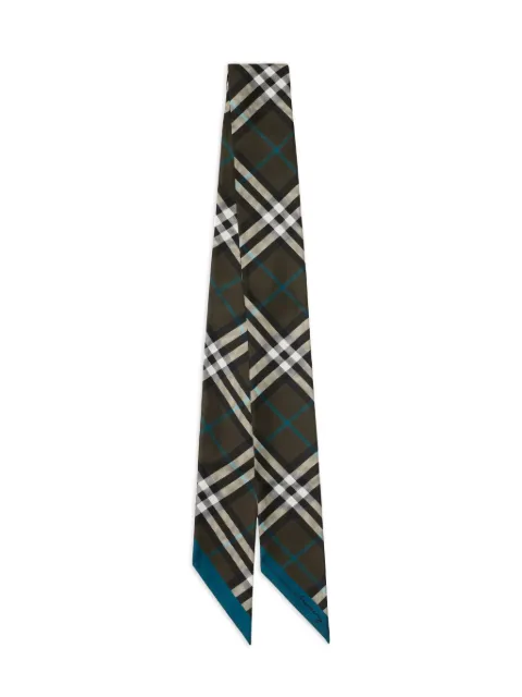 Burberry mascada skinny con motivo de cuadros
