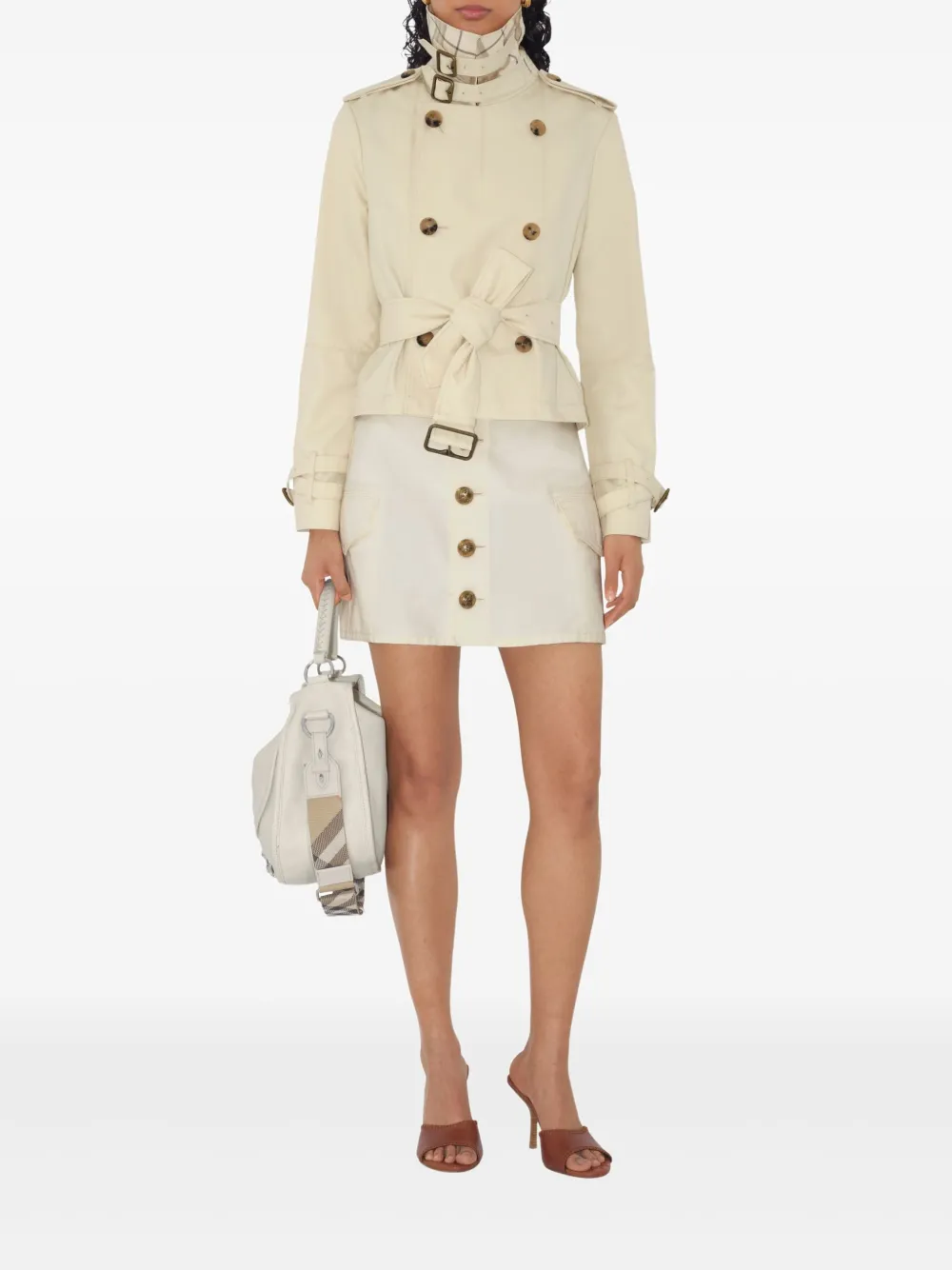 Burberry Cropped trenchcoat Beige