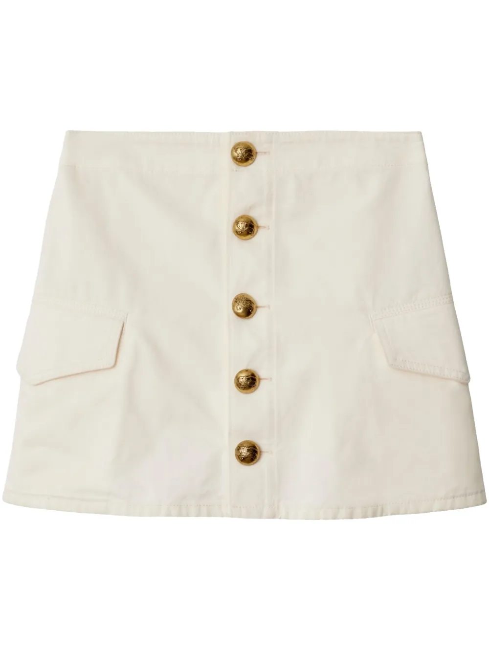 Burberry Katoenen mini-rok Wit