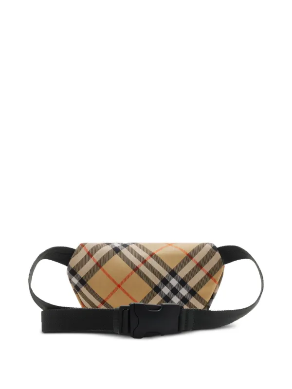 Burberry Small Checked Belt Bag | Neutrals | FARFETCH PL