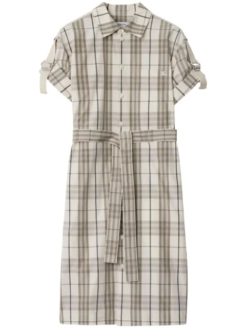 Burberry checked shirt dress