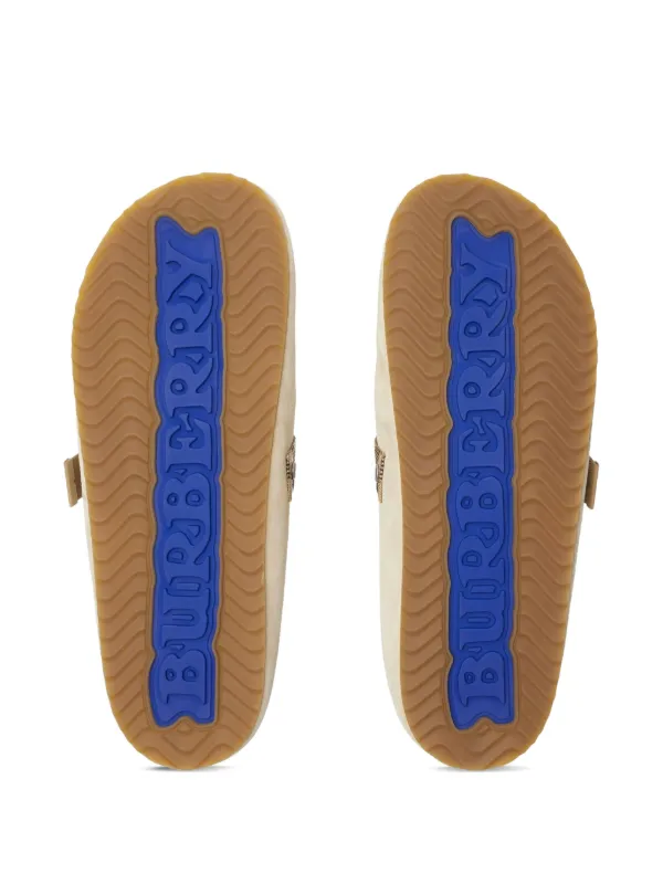 Burberry Urchin Clogs | White | FARFETCH