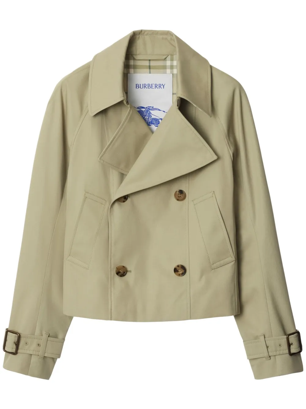 Burberry Trenchcoat met dubbele rij knopen Beige