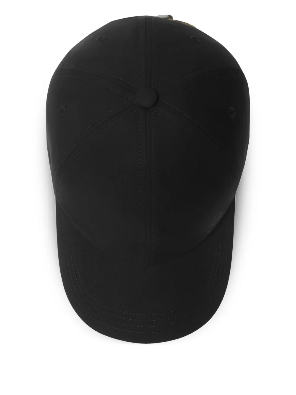 Shop Burberry Gabardine Baseball Cap In ブラック