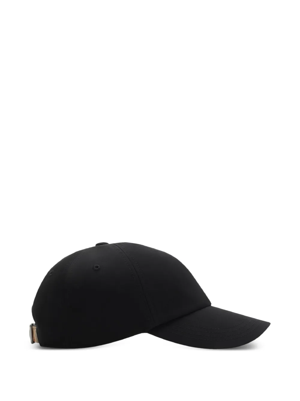 Shop Burberry Gabardine Baseball Cap In ブラック