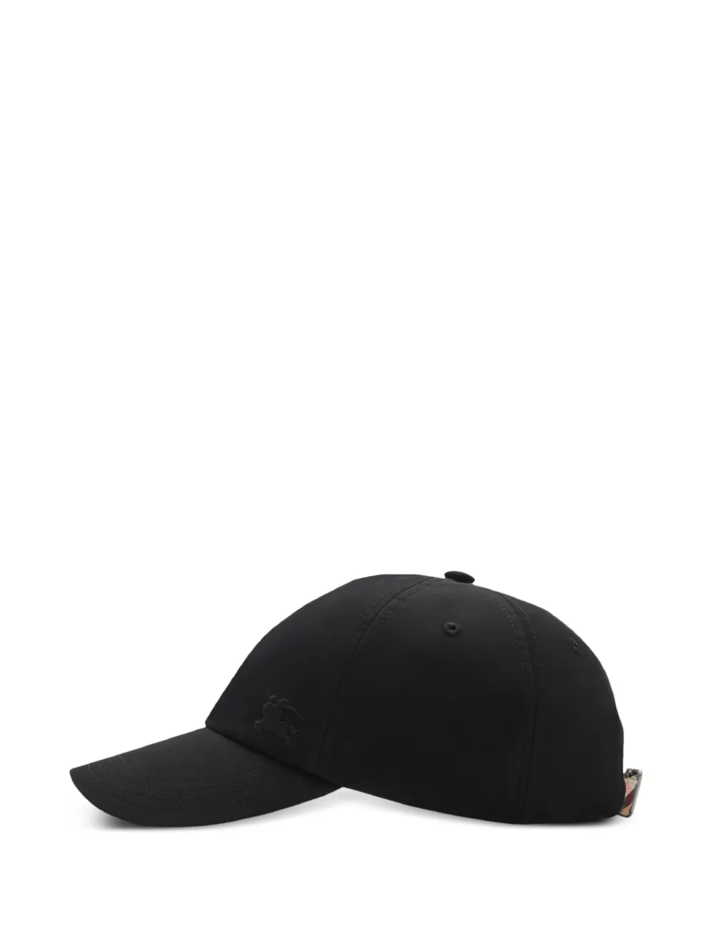 Shop Burberry Gabardine Baseball Cap In ブラック